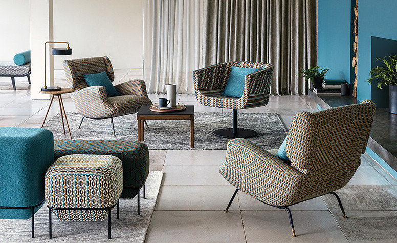 Romo Tino Peking Blue Fabric
