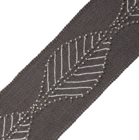 Charcoal Inca Marisol Border by Samuel and Sons