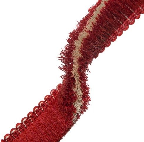 Vermillion Inca Brush Fringe by Samuel and Sons
