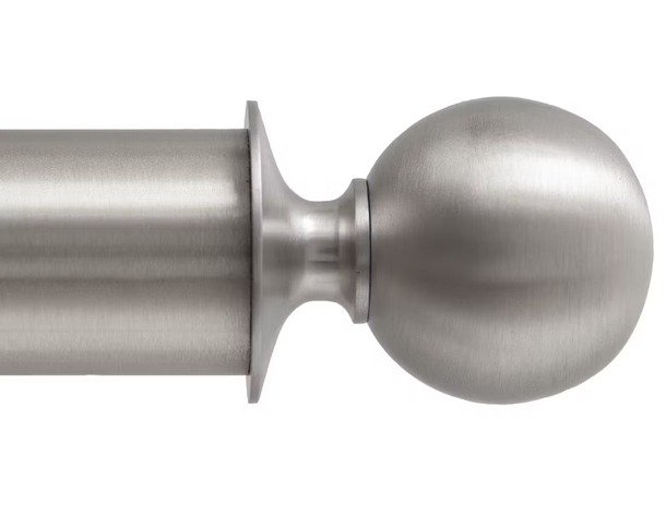 Tillys Satin Nickel Plain Ball Metal Finial