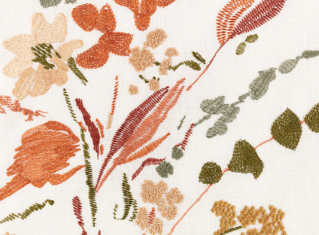 Abloom Saffron Fabric by Villa Nova 