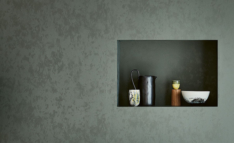 Alumina Wallcovering Carbon by Villa Nova 