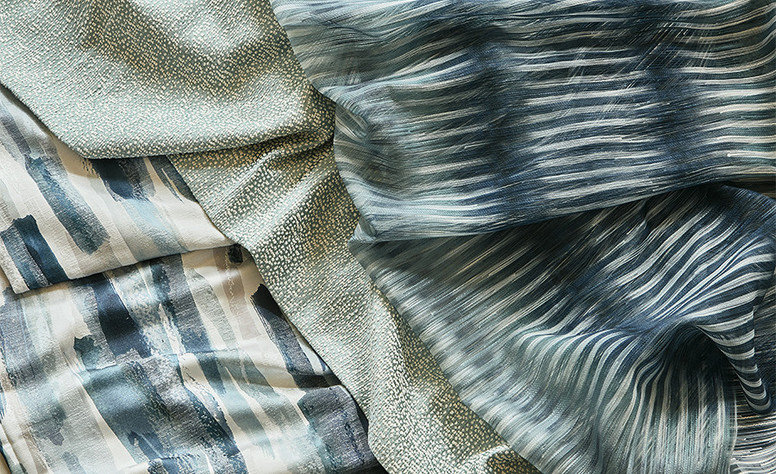 Danxia Indigo Fabric by Villa Nova 