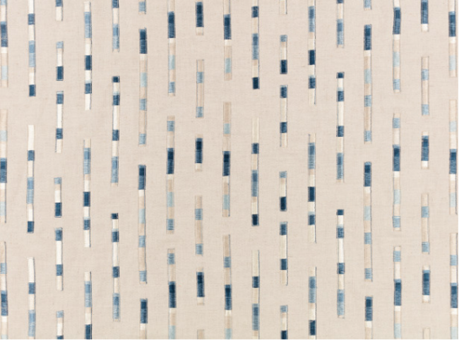 Elwood Cornflower Fabric by Villa Nova 