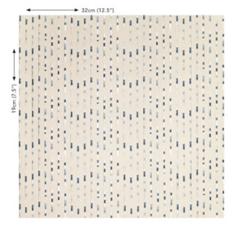 Elwood Cornflower Fabric by Villa Nova 