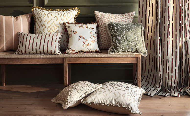 Elwood Cushion Saffron by Villa Nova