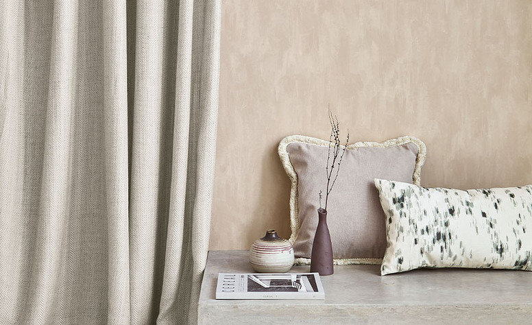 Elysium FR Porridge Fabric by Villa Nova 