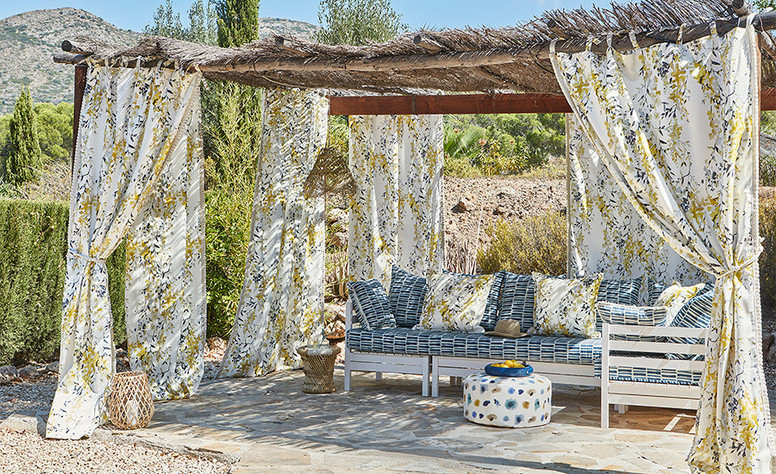 Hana Outdoor Acacia Fabric by Villa Nova 