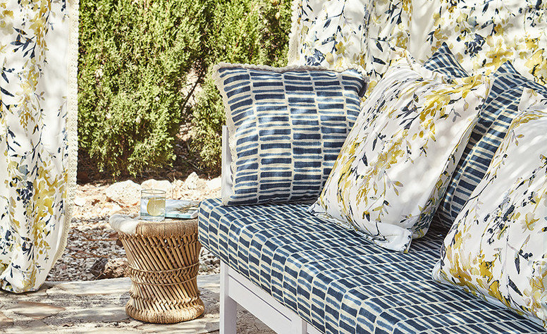 Hana Outdoor Acacia Fabric by Villa Nova 