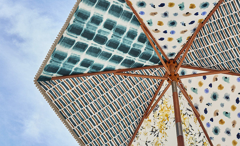 Hana Outdoor Acacia Fabric by Villa Nova 