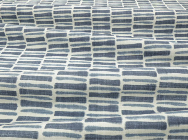 Horto Outdoor Indigo Fabric by Villa Nova 