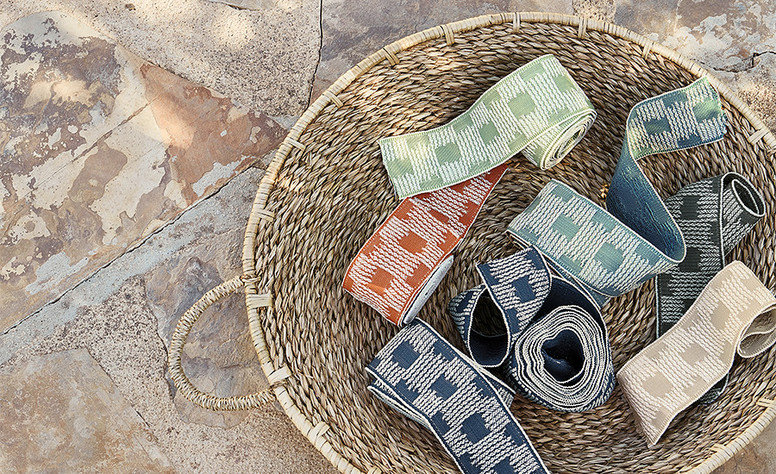 Ikat Border Teal By Villa Nova
