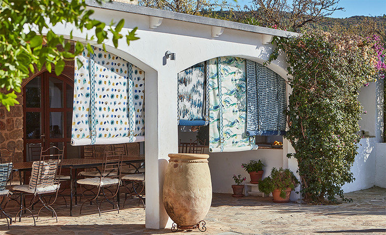 Ikat Border Teal By Villa Nova