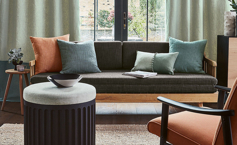 Lulea Cinnabar Fabric by Villa Nova 