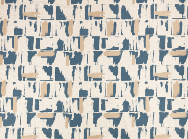 Lydia Indigo Fabric by Villa Nova 
