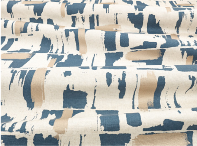Lydia Indigo Fabric by Villa Nova 