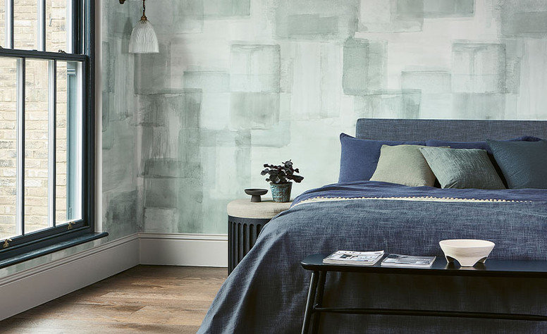 Malmo Smoky Blue Fabric by Villa Nova 
