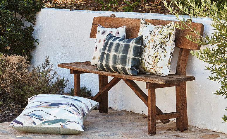 Milos Outdoor Carbon Fabric by Villa Nova 
