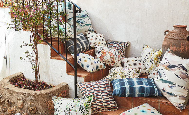 Milos Outdoor Carbon Fabric by Villa Nova 
