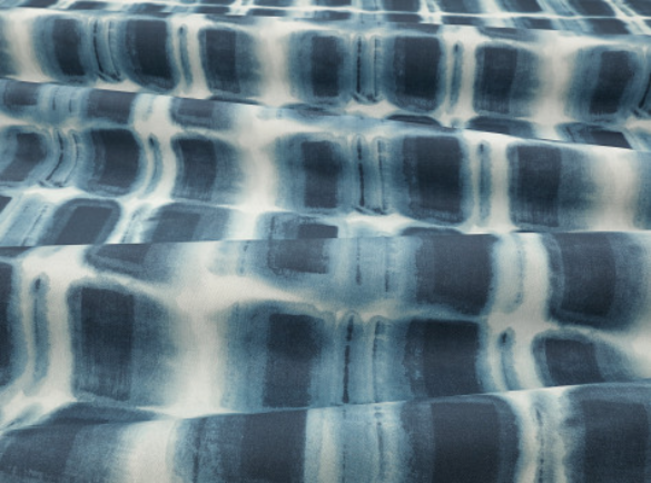 Milos Outdoor Indigo Fabric by Villa Nova 