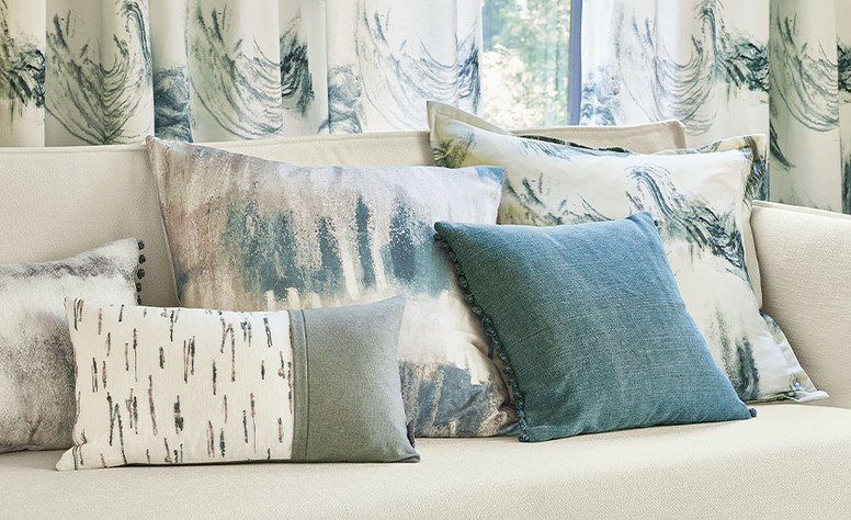 Murmurs Cushion Celadon by Villa Nova