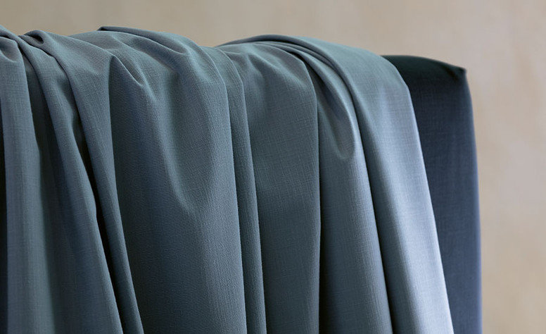 Seville Smoky Blue Fabric by Villa Nova 