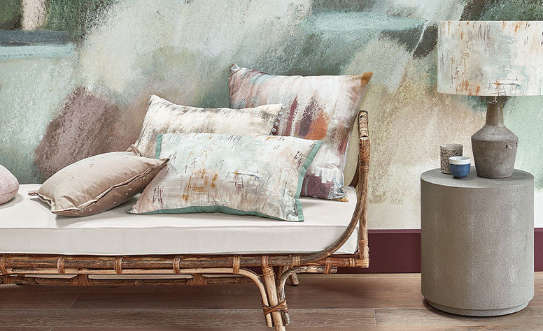 Sgraffito Cushion Sienna by Villa Nova