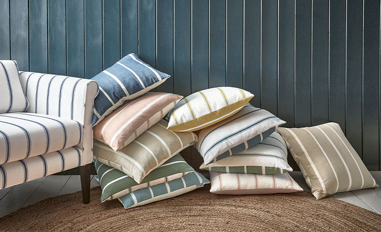 Tiber Cushion Ink by Villa Nova
