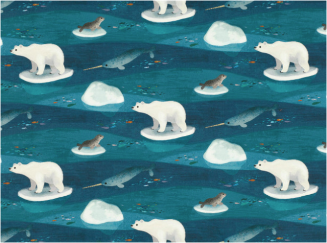 Arctic Antics Fabric by Villa Nova