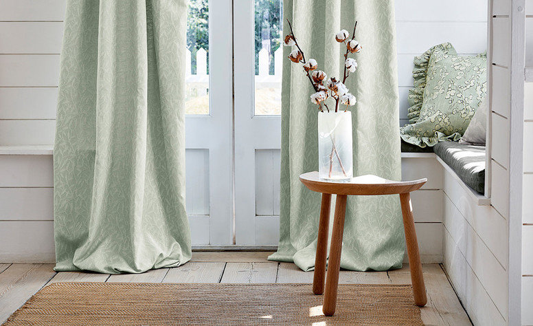 Erin Eucalyptus Fabric by Villa Nova