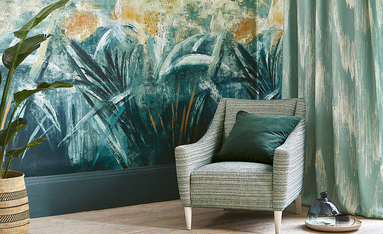 Garo Lagoon Fabric by Villa Nova