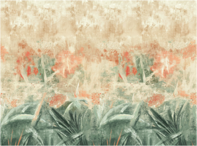 Hothouse Wall Mural Hibiscus Wallcovering by Villa Nova