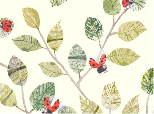 Ladybugs Wallcovering by Villa Nova