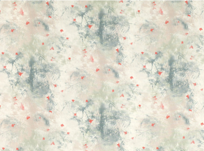 Ostara Hibiscus Fabric by Villa Nova