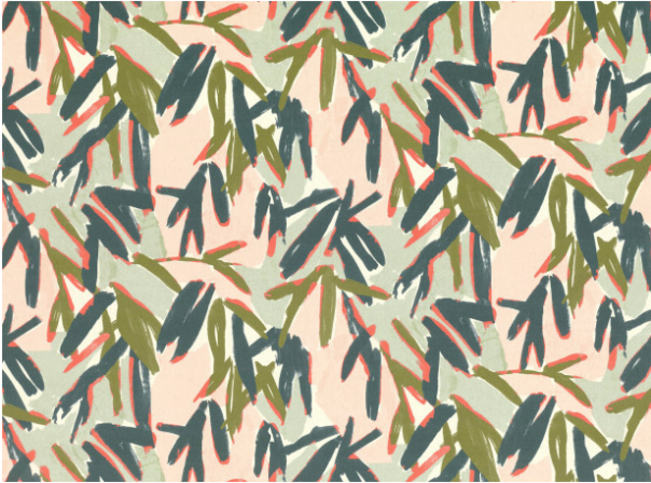 Pieris Hibiscus Fabric by Villa Nova