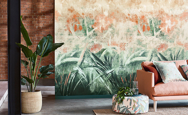 Pieris Hibiscus Fabric by Villa Nova