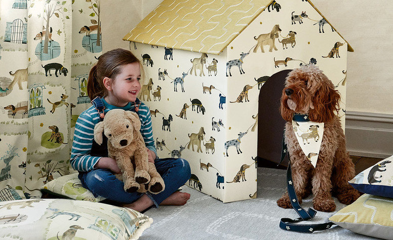 Pitter Patter Sandpit Fabric by Villa Nova 