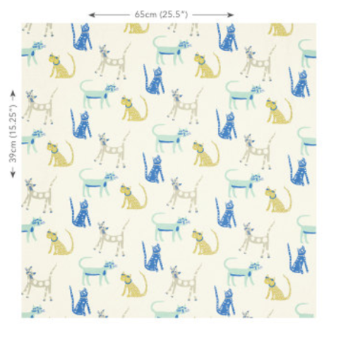 Pretty Kitty Fabric by Villa Nova 