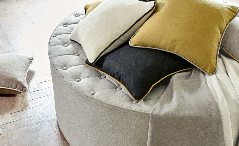 Verona Brass Fabric by Villa Nova