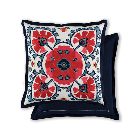 Alexi Rouge Cushion by William Yeoward
