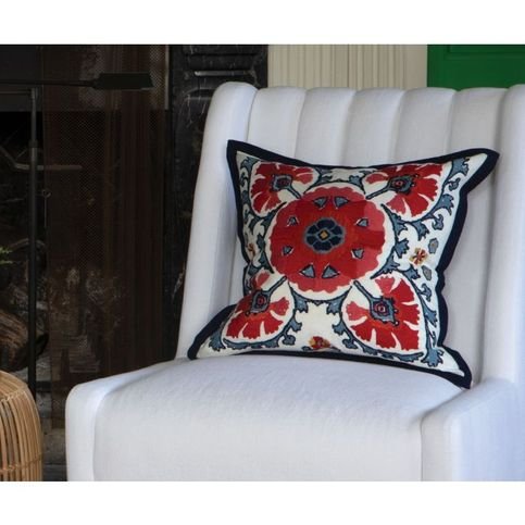 Alexi Rouge Cushion by William Yeoward