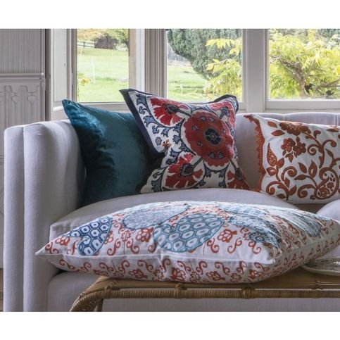 Alexi Rouge Cushion by William Yeoward