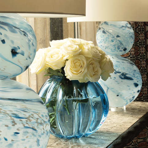 Ariana Indigo Table Lamp by William Yeoward