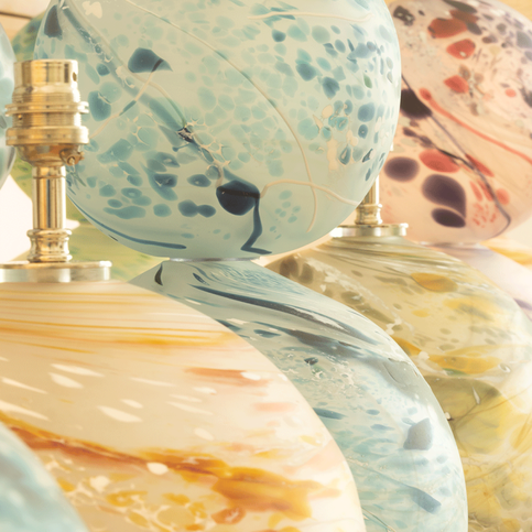 Ariana Indigo Table Lamp by William Yeoward