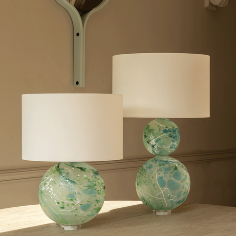 Ariana Sea Green Table Lamp by William Yeoward