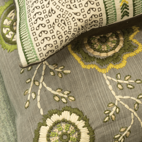 Arlington Sage Cushion by William Yeoward