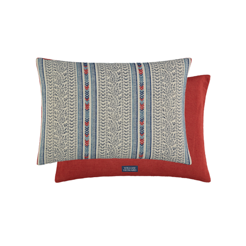 Barrington Indigo Cushion by William Yeoward