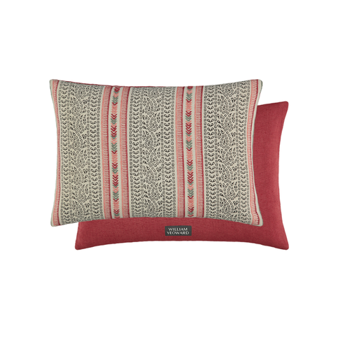 Barrington Rouge Cushion by William Yeoward