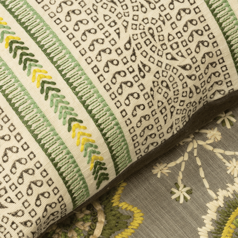 Barrington Sage Cushion by William Yeoward