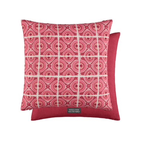 Coleridge Rouge Cushion by William Yeoward